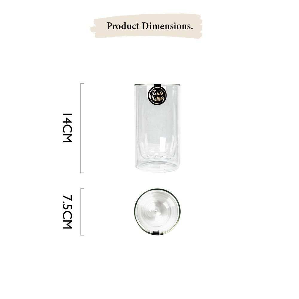 CGDH33400-ProductDimension TAIKYU Double Wall Glass Collection