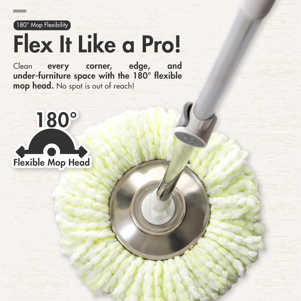 CN-4577-FLUX-Tornado-Spinning-Mop-03 HOUZE - FLUX Tornado Spinning Mop (White | Grey | Refill)