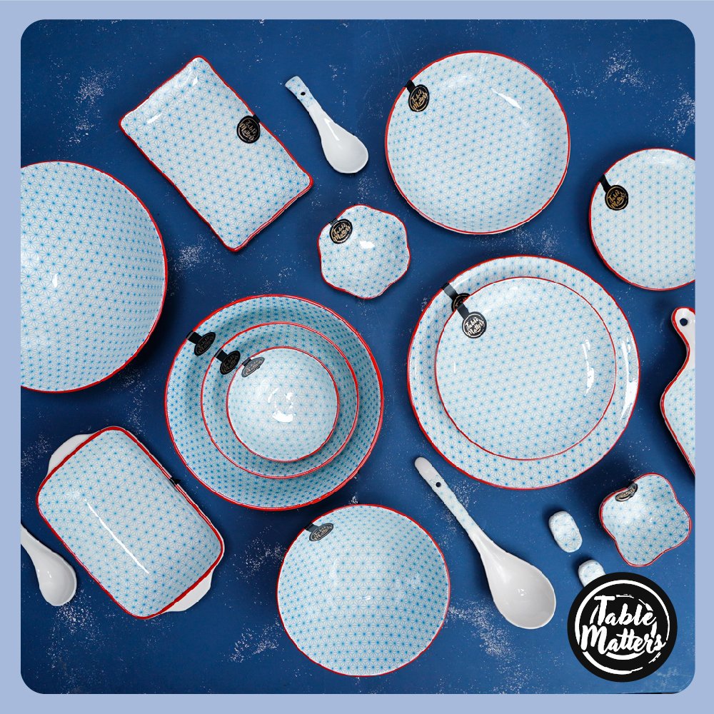 StarryBlue-Tableware-ProductListing-19 Starry Blue - Flower Shaped Saucer